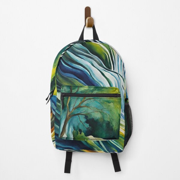 Item preview, Waterfall is flowing in jungle. Nature abstract designed and sold by Modern-Tropical.