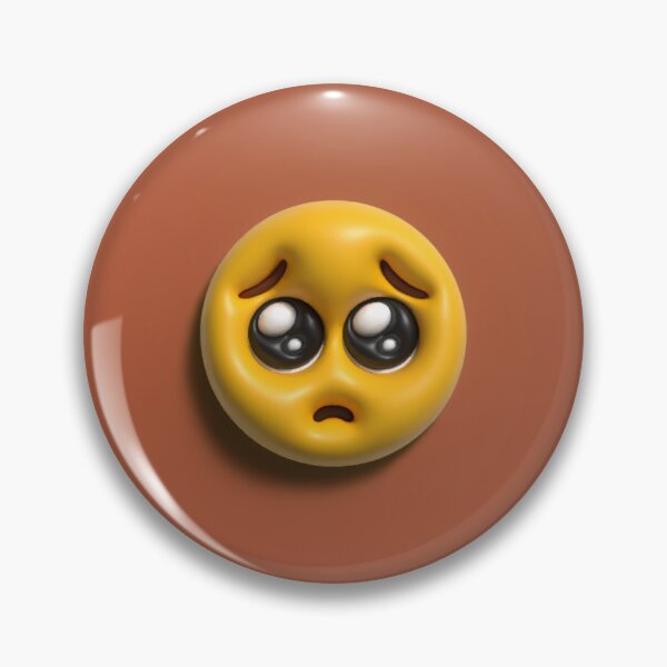 Item preview, Pleading Face 3D Emoji designed and sold by Dvorit.
