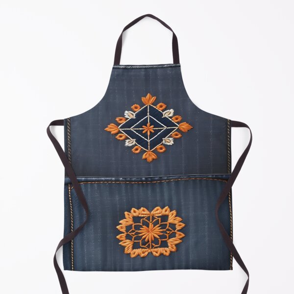 Item preview,  Jeans clothes, orange embroidered  jeans 7 designed and sold by Kader101.