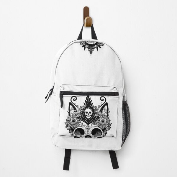 Item preview, Goth Cat Skull Reaper Emblem designed and sold by JediKittenWars.