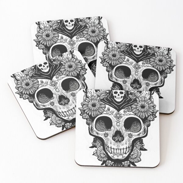 Item preview, Goth Cat Skull Reaper Emblem designed and sold by JediKittenWars.