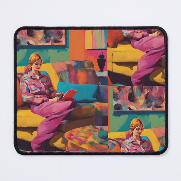 Item preview, Mujer ecléctica en el salón designed and sold by echowood26.