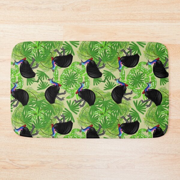 Item preview, Cassowary all over pattern designed and sold by DEWEYandSKY.