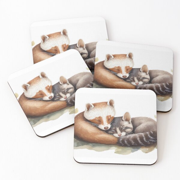 Item preview, Ferret and Cat Sleeping Companions designed and sold by anderlee.