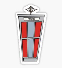 Bill and Ted's Phone Booth Sticker