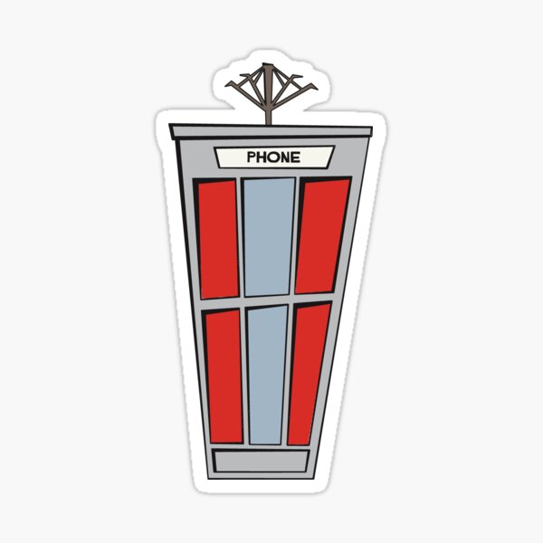 Bill and Ted's Phone Booth Sticker