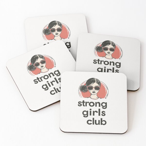 Item preview, Empowerment Chic: Retro-Inspired 'Strong Girls Club' Illustrated Art Print designed and sold by Retro Travel Design.