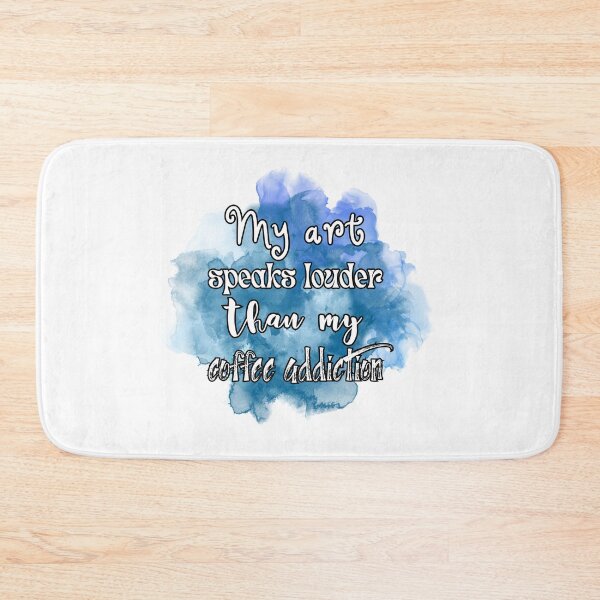 Item preview, My art speaks lauder than my coffee addiction designed and sold by UnCoverDesign.