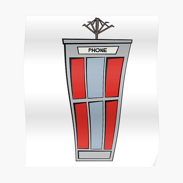Bill and Ted's Phone Booth Poster
