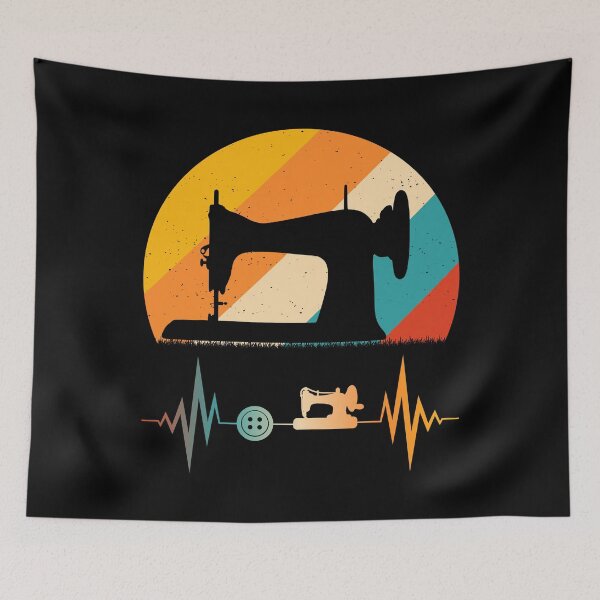 Item preview, Vintage Retro Sewing Machine lover – Quilt Sew Seamstress  designed and sold by Dapper-Art.