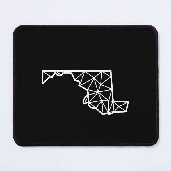 Item preview, Geometric Maryland State Design - White Lines designed and sold by anne-dromeda.