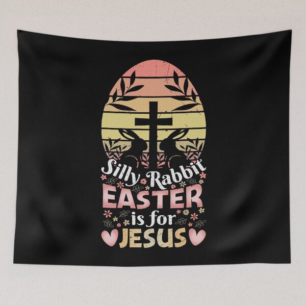 Item preview, Silly Rabbit Easter Is For Jesus Christian Bunny Easter Day designed and sold by MobyStickers.