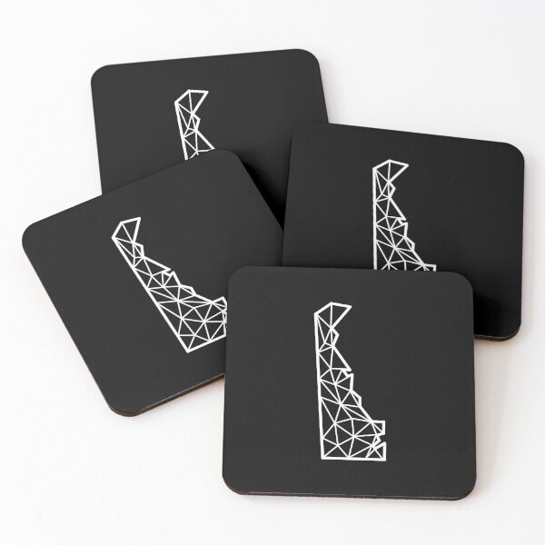 Item preview, Geometric Delaware State Design - White Lines designed and sold by anne-dromeda.