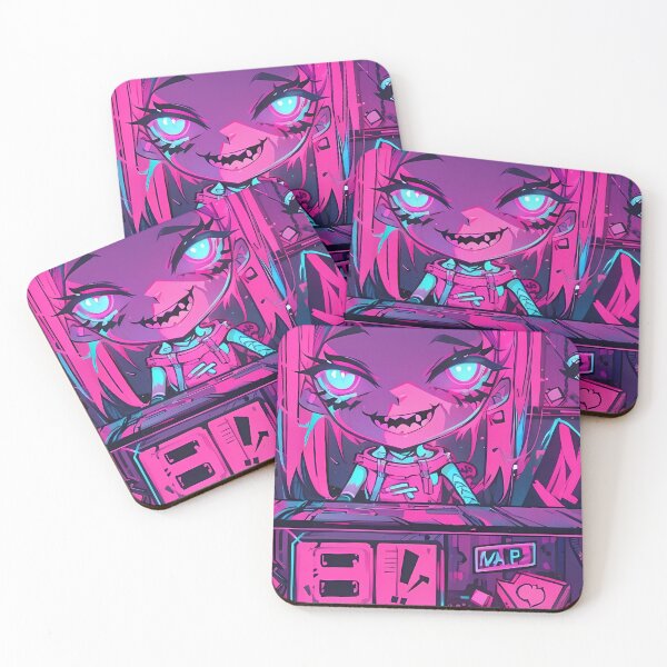Item preview, Cyberpunk Girl - Neon - Pink designed and sold by RoninUnknown.