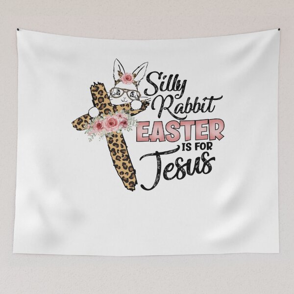 Item preview, Silly Rabbit Easter Is For Jesus Christian Bunny Easter Day designed and sold by MobyStickers.