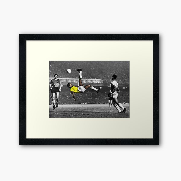 Brazil's Legend Pele Framed Art Print
