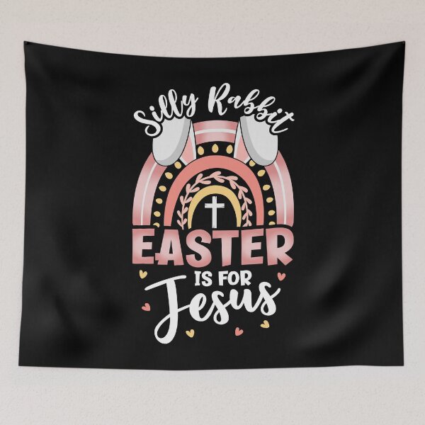 Item preview, Silly Rabbit Easter Is For Jesus Christian Bunny Easter Day designed and sold by MobyStickers.