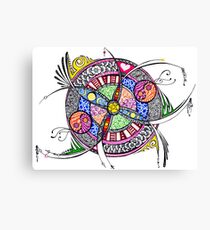 Funky out-of-the-box mandala Canvas Print
