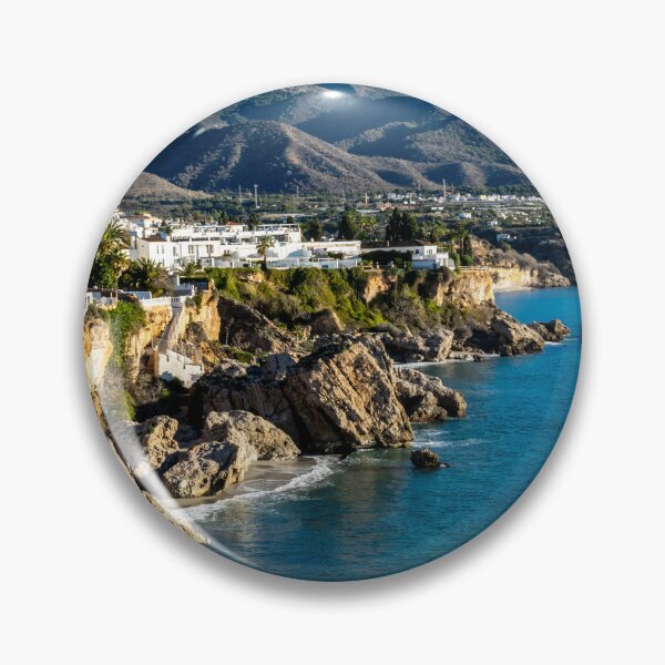 Item preview, Landscape of Andalusia. Nerja, Spain, view of the sea and mountains. designed and sold by TheTwoWorlds.
