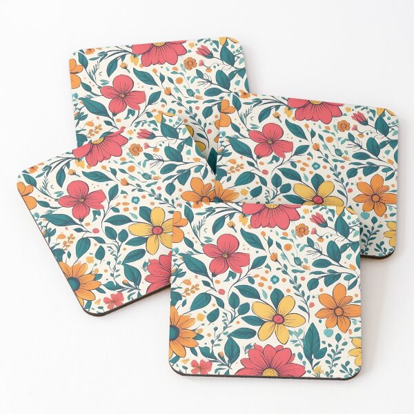 Item preview, distinguished floral pattern of pink, yellow, orange tones designed and sold by JesusSwitch.