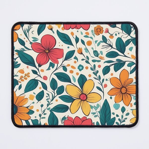 Item preview, distinguished floral pattern of pink, yellow, orange tones designed and sold by JesusSwitch.