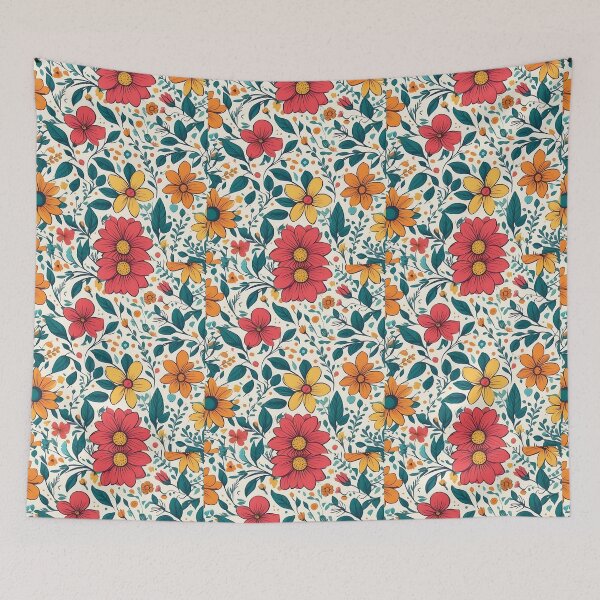 Item preview, distinguished floral pattern of pink, yellow, orange tones designed and sold by JesusSwitch.