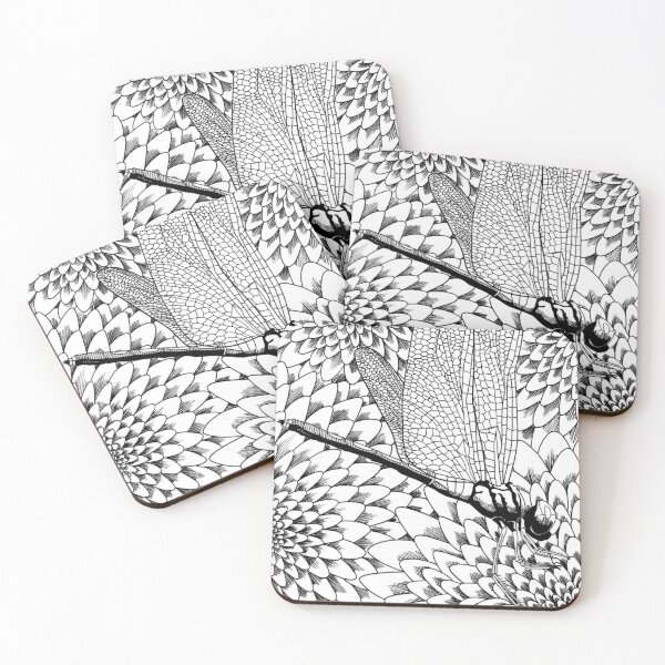 Item preview, Dragonfly on chrysanthemum flowers designed and sold by Vicky Pratt.