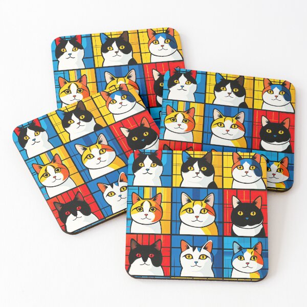 Item preview, Cats in Squares designed and sold by Kybruno's Creations.
