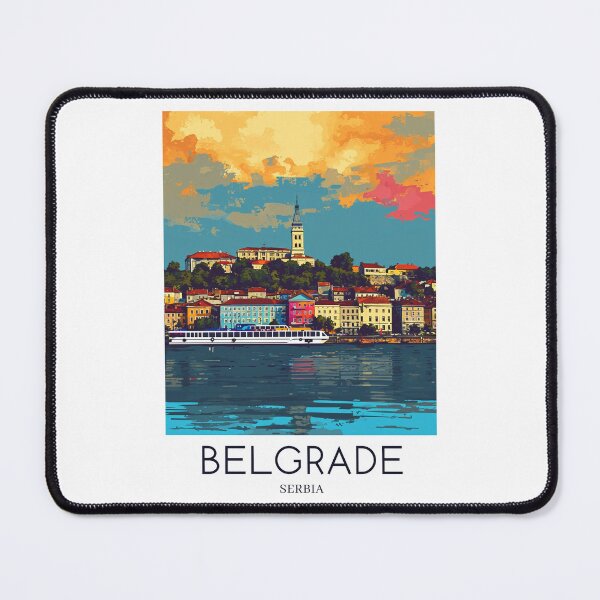 Item preview, A Pop Art Travel Print of Belgrade - Serbia designed and sold by StudioRedKoala.