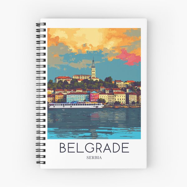 Artikelvorschau, A Pop Art Travel Print of Belgrade - Serbia  entworfen und verkauft von StudioRedKoala.