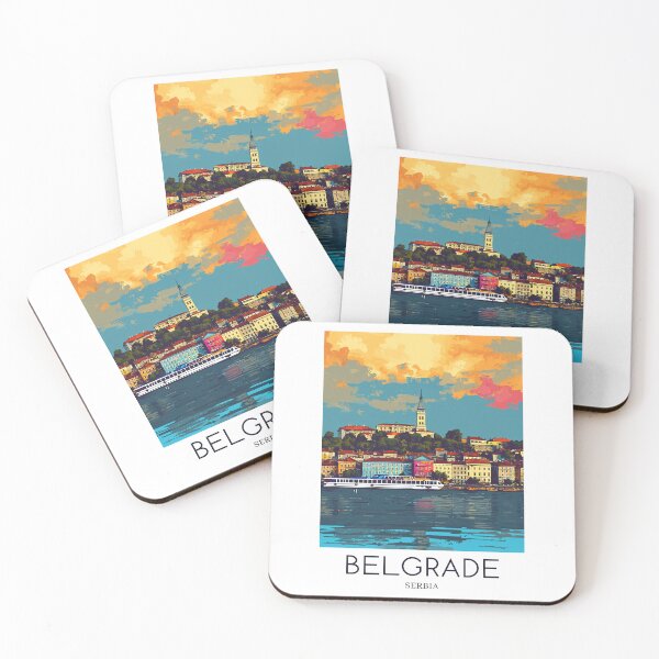 Item preview, A Pop Art Travel Print of Belgrade - Serbia  designed and sold by StudioRedKoala.
