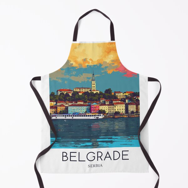 Artikelvorschau, A Pop Art Travel Print of Belgrade - Serbia  entworfen und verkauft von StudioRedKoala.