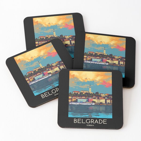 Item preview, A Pop Art Travel Print of Belgrade - Serbia  designed and sold by StudioRedKoala.