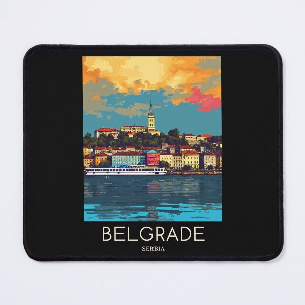 Item preview, A Pop Art Travel Print of Belgrade - Serbia designed and sold by StudioRedKoala.