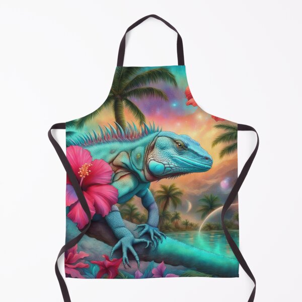 Item preview, Blue iguana on the ABC islands designed and sold by seahorse crossing.