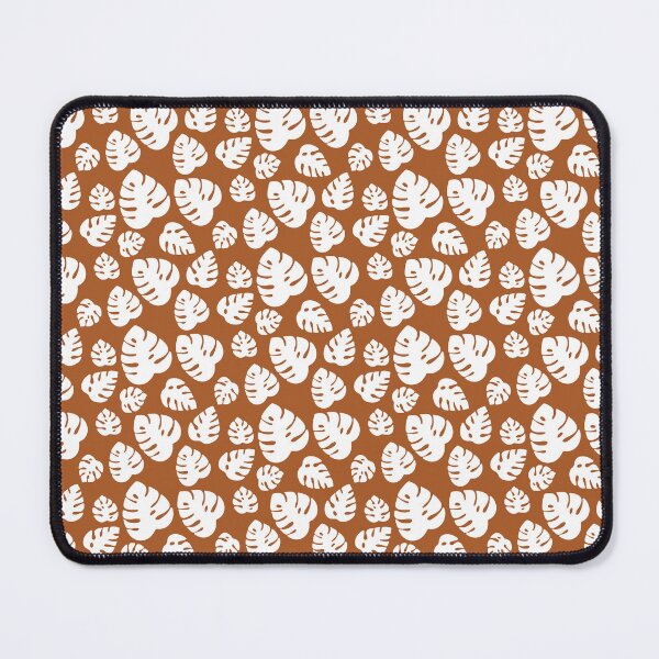 Item preview, Monstera Red Leaves Pattern designed and sold by Aeterna Prints.