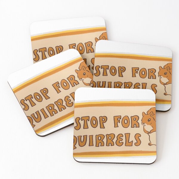 Item preview, I Stop For Squirrels Bumper Sticker | Squirrel Sticker, Stickers for Car Bumper Stickers ,Waterproof Stickers designed and sold by LOUDREART.