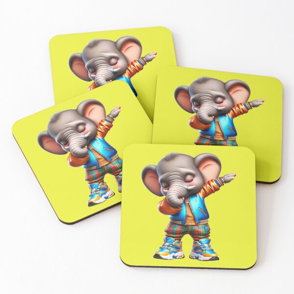 Item preview, Cute funny elephant in DABBING pose dressed in modern clothes. designed and sold by Nathalymx.