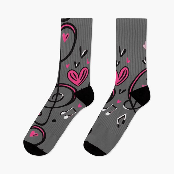 Item preview, Valentine's Day treble clef designed and sold by SoulOfTrees.