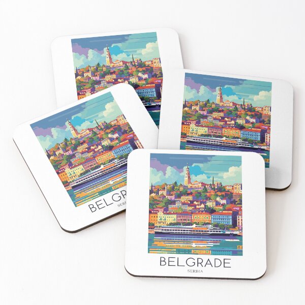 Item preview, A Pop Art Travel Print of Belgrade - Serbia  designed and sold by StudioRedKoala.