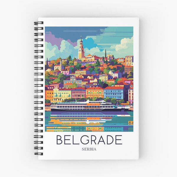 Item preview, A Pop Art Travel Print of Belgrade - Serbia  designed and sold by StudioRedKoala.