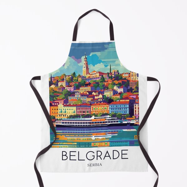 Artikelvorschau, A Pop Art Travel Print of Belgrade - Serbia  entworfen und verkauft von StudioRedKoala.