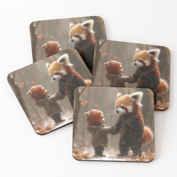 Item preview, Red panda guardian of a little baby designed and sold by Evanssdas.