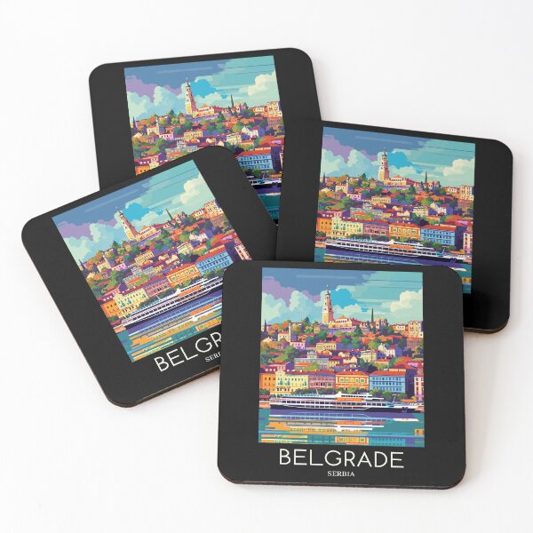 Item preview, A Pop Art Travel Print of Belgrade - Serbia  designed and sold by StudioRedKoala.