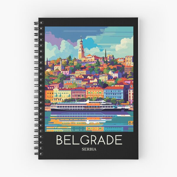 Artikelvorschau, A Pop Art Travel Print of Belgrade - Serbia  entworfen und verkauft von StudioRedKoala.