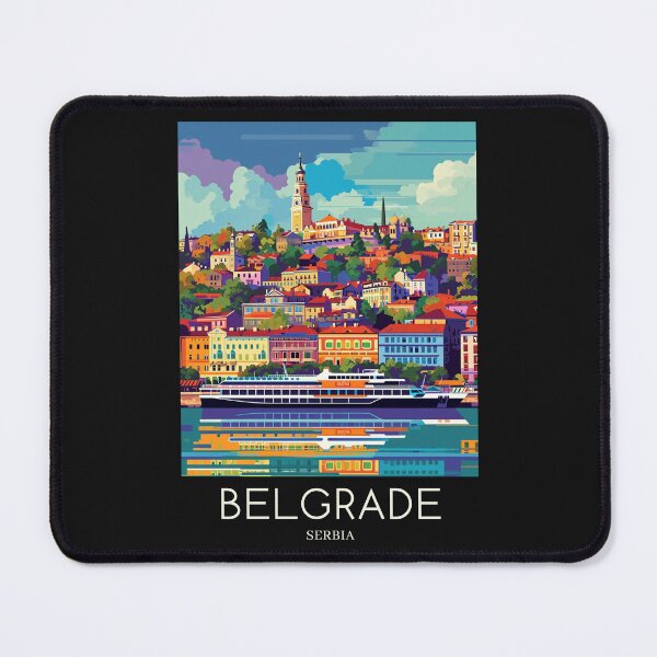 Item preview, A Pop Art Travel Print of Belgrade - Serbia designed and sold by StudioRedKoala.