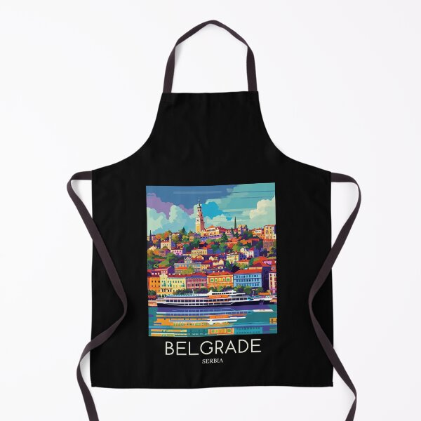 Artikelvorschau, A Pop Art Travel Print of Belgrade - Serbia  entworfen und verkauft von StudioRedKoala.