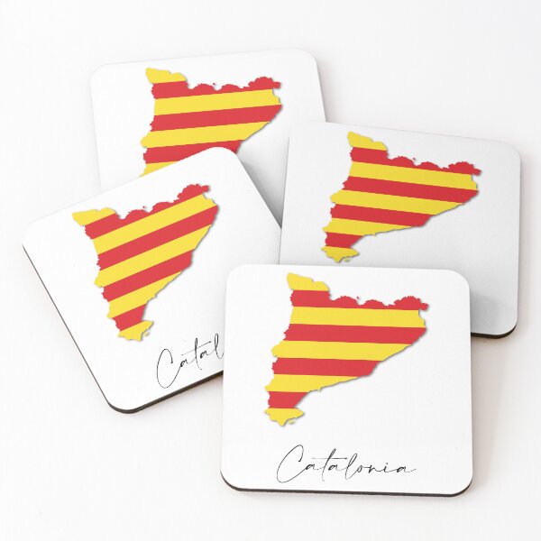 Item preview, Catalonia Country Map and Flag Barcelona Spain designed and sold by dk-design85.