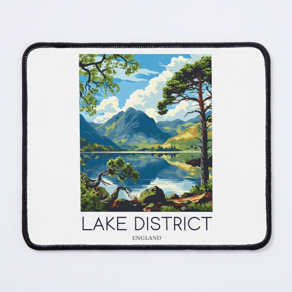 Item preview, A Pop Art Travel Print of the Lake District - England  designed and sold by StudioRedKoala.