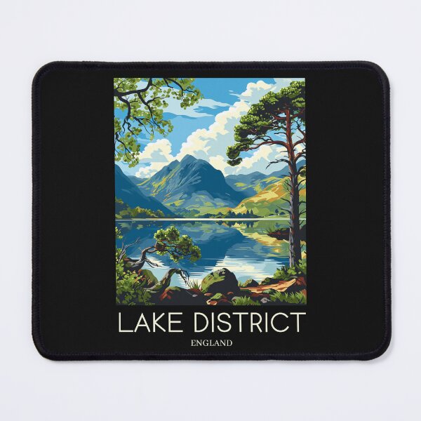Item preview, A Pop Art Travel Print of the Lake District - England designed and sold by StudioRedKoala.